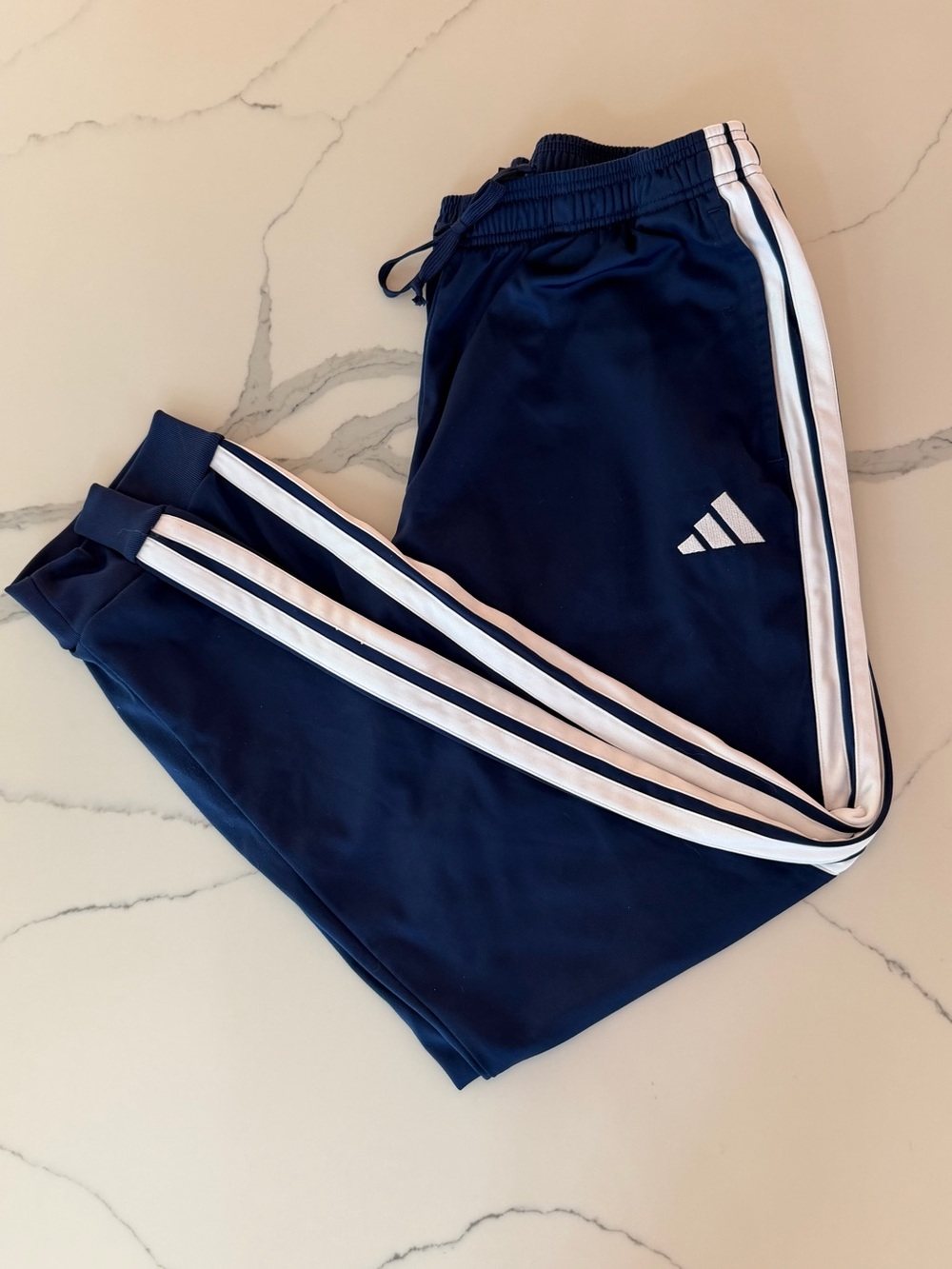 adidas Navy & White Men's Track Joggers size xl